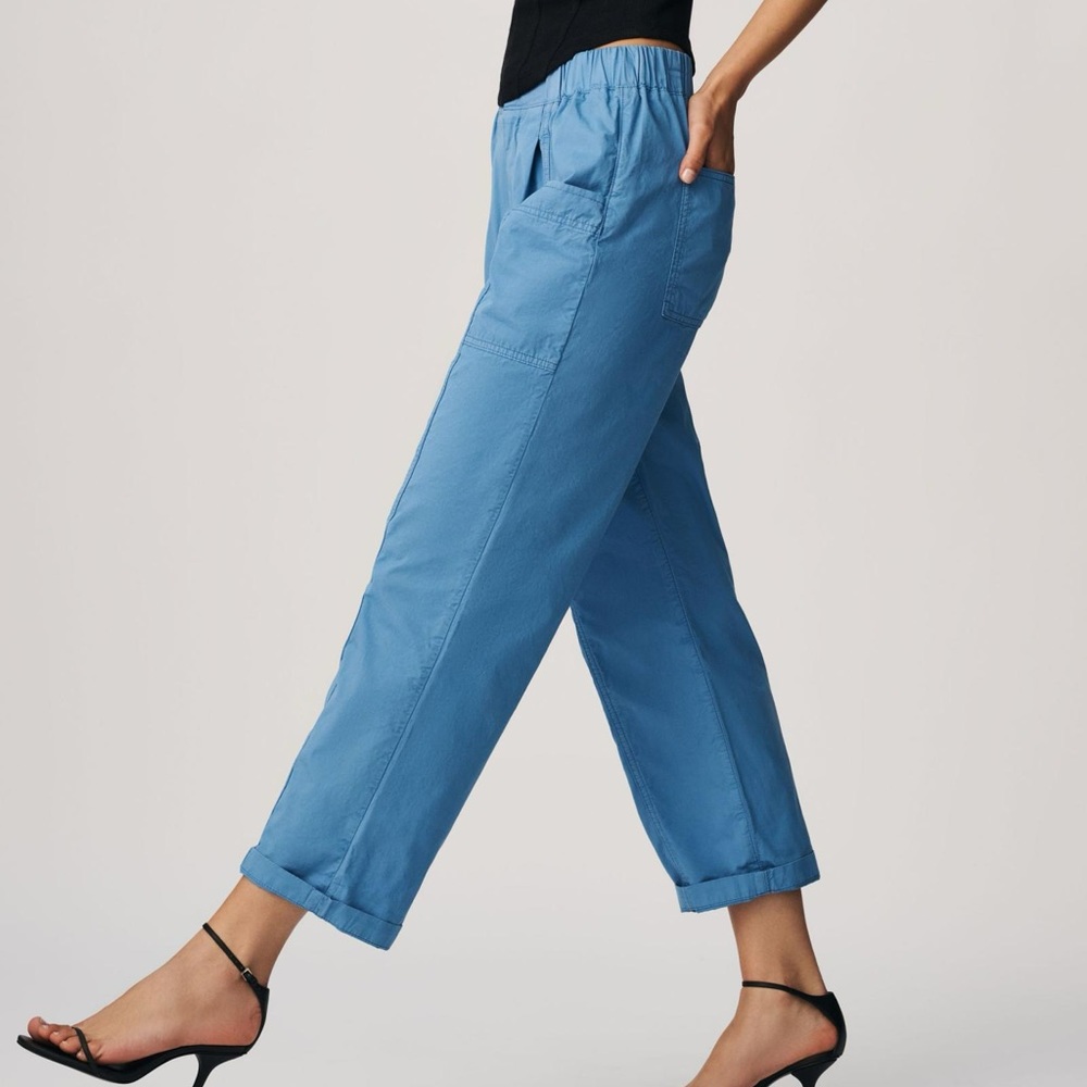 Anthropologie Pilcro Ruched Crop Utility Pants